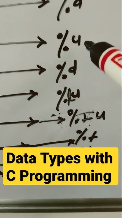 data types in c programming ! bytes and format programming - YouTube