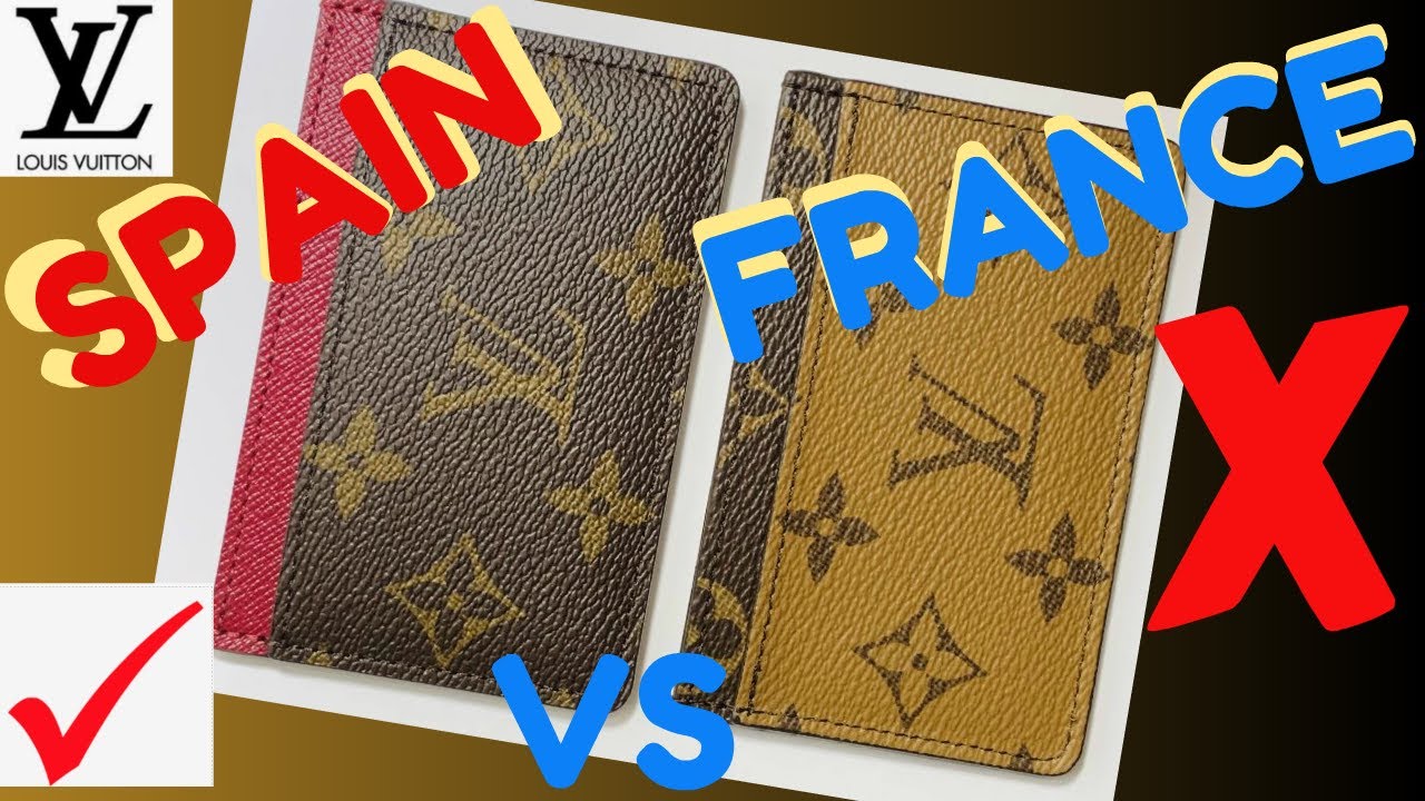 LOUIS VUITTON CARD HOLDER REVIEW | COMPARISONS MADE IN(***SPAIN vs FRANCE***) - YouTube