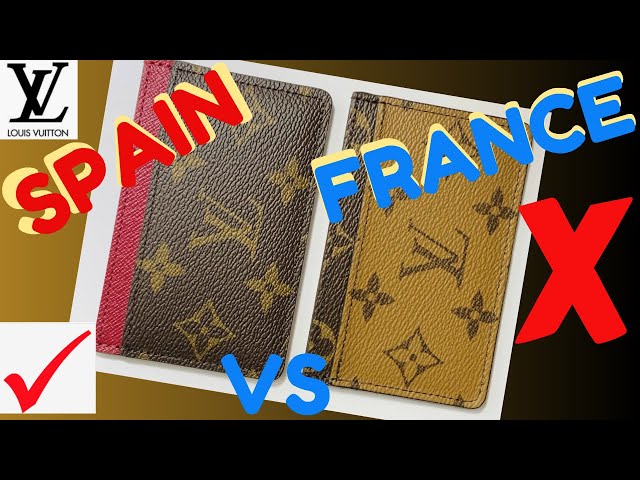LOUIS VUITTON CARD HOLDER REVIEW  COMPARISONS MADE IN(***SPAIN vs  FRANCE***) 