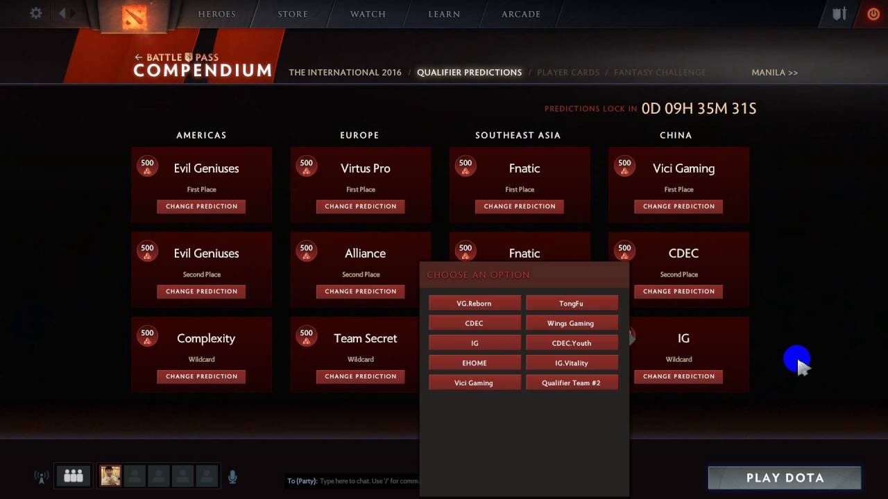 The International 2016 Qualifier Predictions