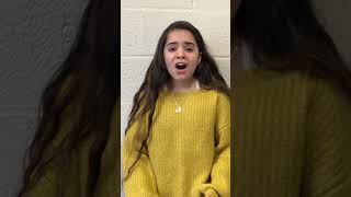 Serenity Holmes Broadwaycon Vocal audition