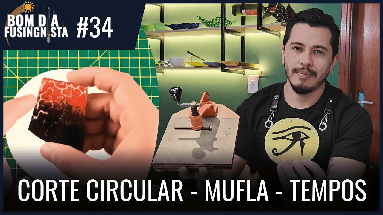 Corte circular do vidro + Ferramentas + Dicas importantes | Bom dia Fusingnista #34