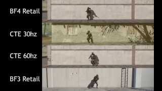 Battlefield 4 CTE. Side-to-side soldier movement comparison