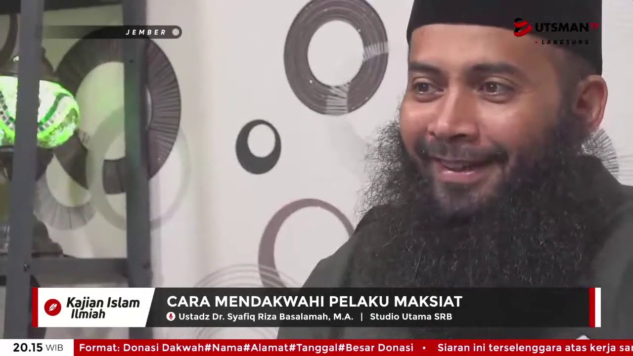 ⁣LIVE Cara Mendakwahi Pelaku Maksiat - Ust. Dr. Syafiq Riza Basalamah, M.A.