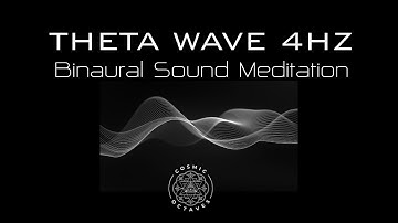 Theta Waves 4Hz 🌟 Sound Meditation for Deep Calm, Relaxation & Intuitive Flow ✨ Black Screen