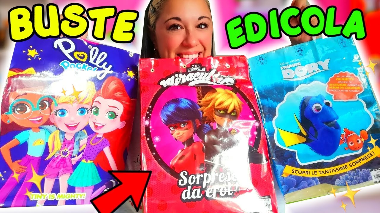 Apro BUSTE con SORPRESE dell'EDICOLA! tutte nuove!