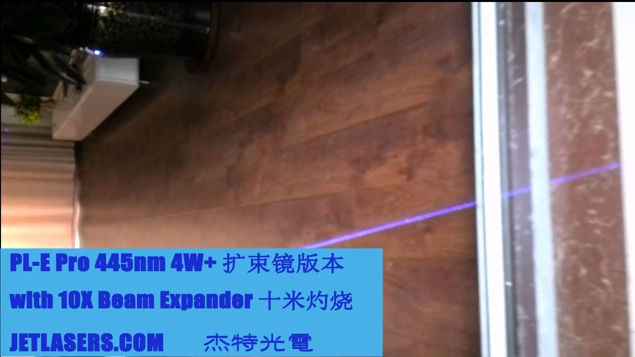 LIGHT MATCH 10M AWAY WITH 4W BLUE LASER AT 445NM, JETLASERS PL E PRO LASER