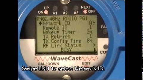 SenSmart 7000 Set Network ID