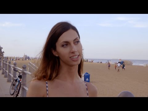 Claire looks for guys on the beach - Young, Trans and Looking for Love: Preview - BBC Three