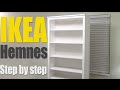 IKEA Hemnes Bookshelf - step by step how to assemble 002.456.44 bookcase