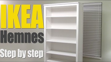 IKEA Hemnes Bookshelf - step by step how to assemble 002.456.44 bookcase