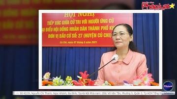Chủ tịch HĐND TP.HCM Nguyễn Thị Lệ tiếp xúc cử tri tại Củ Chi