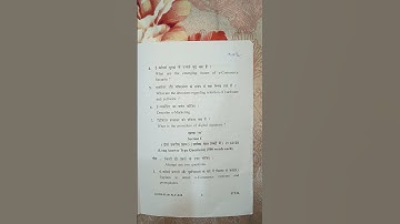 E commerce question paper Barkatullah University 2nd year #important #paper