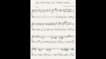 Thumbnail of Sex And The City Theme Song Sheet #shorts