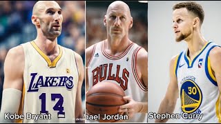 Nba Players If They Were White Kobe, Michael Jordan, Stephen Curry, Lebron James