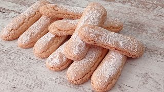 Perfect SAVOIARDI cookies! Easy and budget friendly! As a base for many desserts!