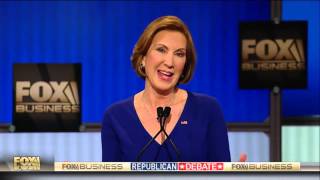 Fiorina takes jab at Hillary Clinton