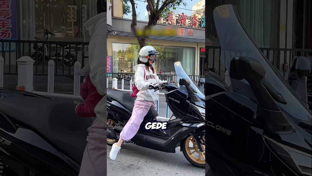 Tinggi Sebotol Yakult Tapi Nekat Naik Motor Super Gede😂 #shortviral