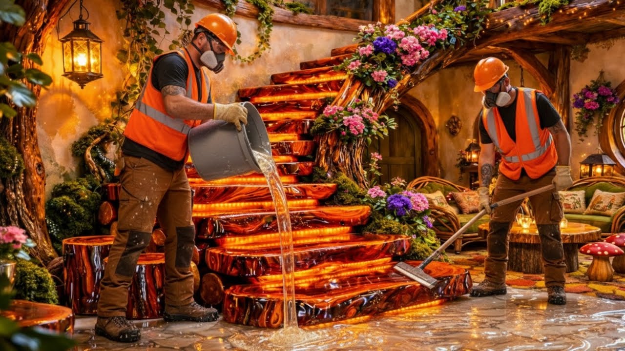 Top 8 Luxurious Epoxy Floors & Room Transformation Featuring Resin Pours with Wood and 3D Designs