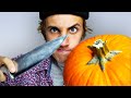 PUMPKIN CARVING! 🎃🔪- (SATISFYING)