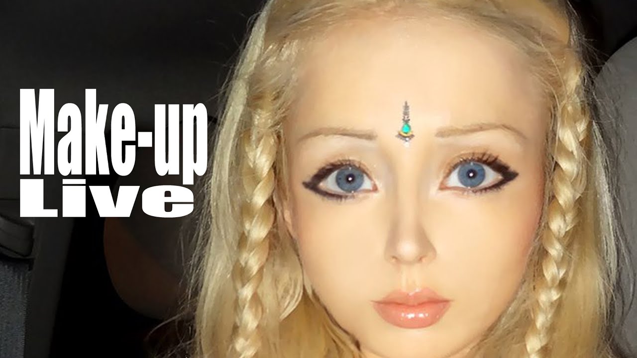 Valeria Lukyanova Amatue MAKE UP LIVE YouTube