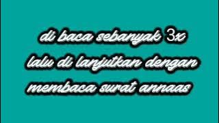 #USIR JIN DAN SIHIR DARI RUMAH METODE RUQYAH