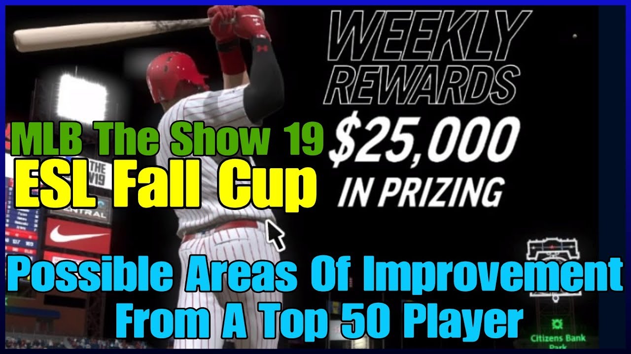 [MLB The Show 19] E-Sports! ESL Fall Cup! Issues and Areas for Improvement (From a Top 50 Player)