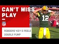 Aaron rodgers key  peele double pump celebration on called back td