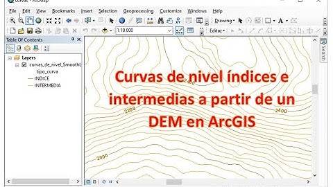 Cómo generar curvas indices e intermedias a partir de un DEM con ArcGIS