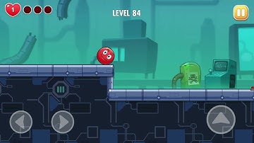 Bounce Ball Adventure Android & ios Mobile Game Red Ball Level 84