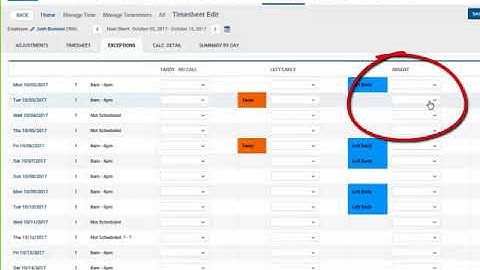Attendance Exceptions with Scissortail HCM Software