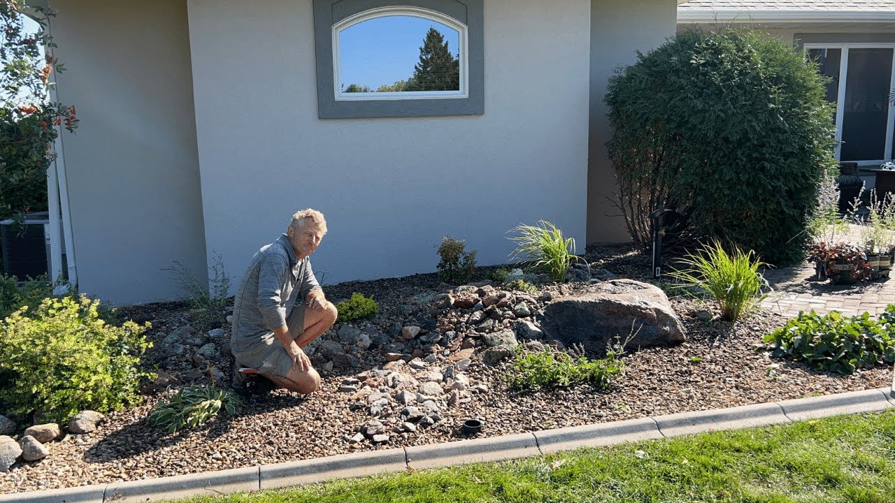 Crushed rock. Small rocks ground. Crushed stone road building