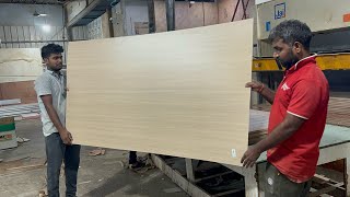 💫🛠️🔨🏭Plywood Pressing laminate Door!! Interior Factory Work Banglore