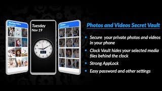 Photo and Video Hider for your Android Phone| Secret Clock Vault Video| Apps Locker screenshot 4