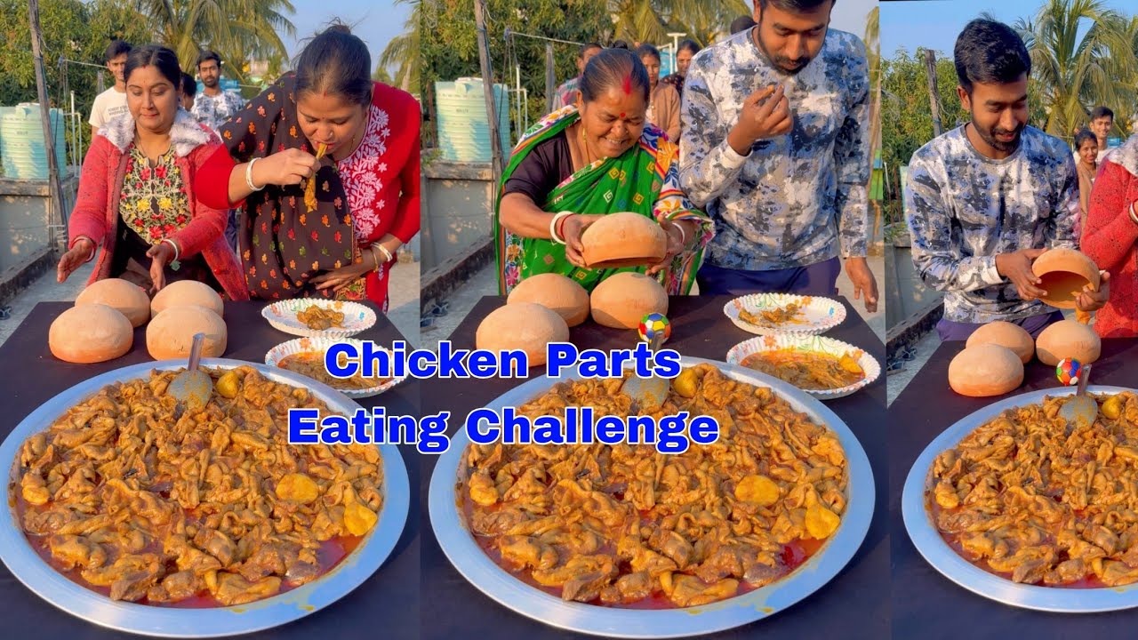 Find The Ball Eat Unlimited Chicken Spare Parts Funny Challenge Video
