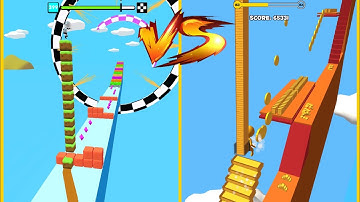 Cube Surfer Vs Stair Run : Gameplay Walkthrough Part 3- Level 1-9999 Unlock All Level (iOS, Android)