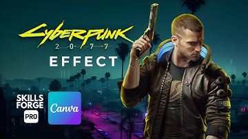 Make INSANE Cyberpunk Effect in Canva in 60 Seconds!