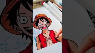 Monkey D. Luffy colour #shortsfeed#trendingshorts #viralshort#anime #luffyonepiece#drawing #colors