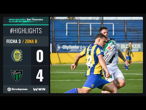 ROSARIO CENTRAL 0 - 4 SAN MARTÍN SJ I Resumen del partido I #TorneoProyección Sur Finanzas Clausura