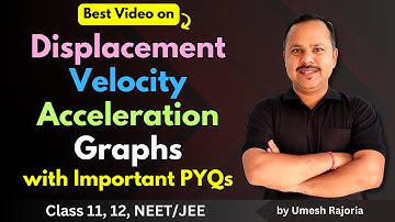 4. Displacement Velocity & Acceleration Graphs | Important PYQs | Kinematics | 11th Physics #cbse