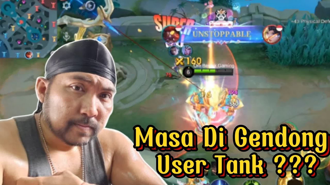 Masa Di Gendong Gendong User Tank ?? | Minotaur Gameplay - Mobile Legends