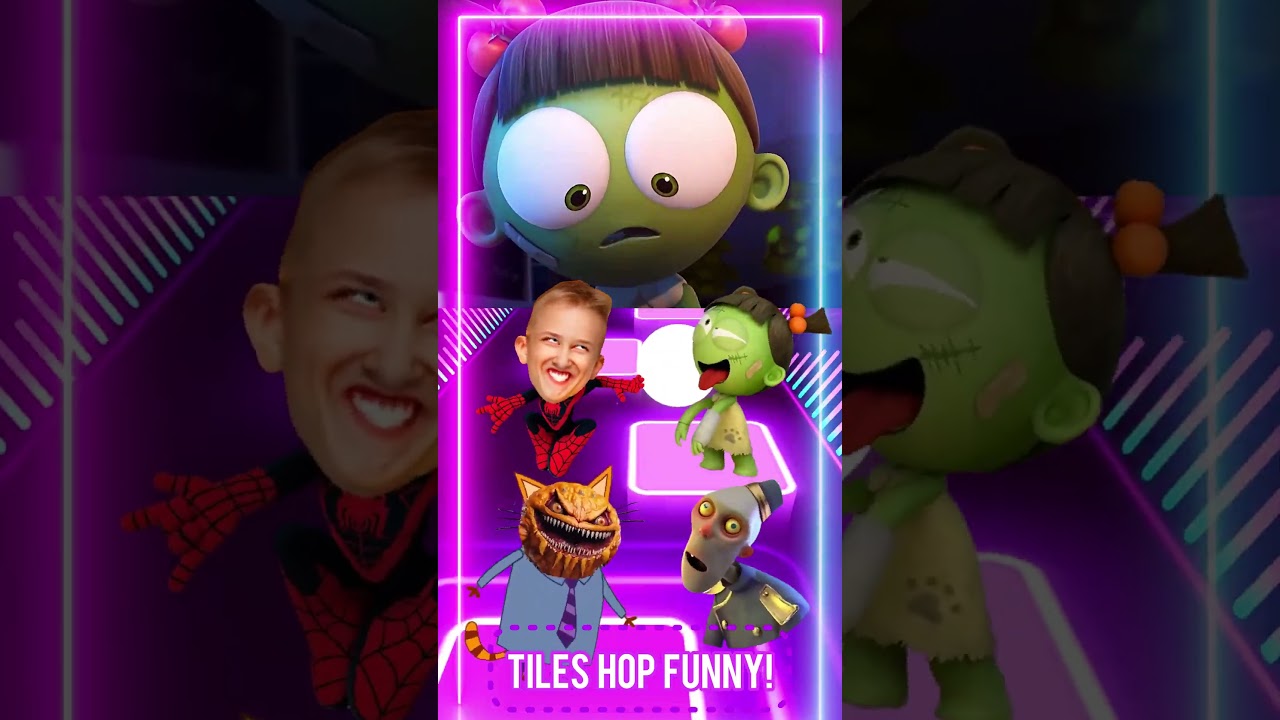 Vlad and Niki Spiderman vs Zombies Transformation Coffin Dance Tiles Hop 