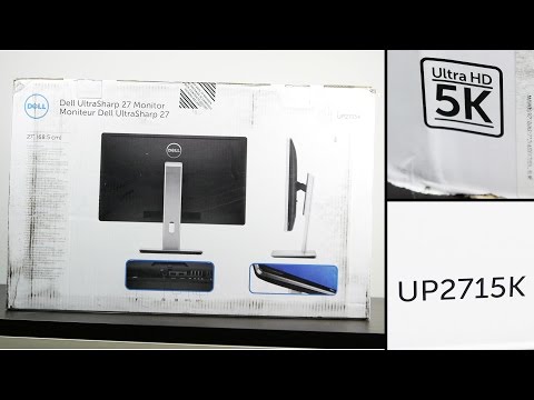 Dell UP2715k 5k Monitor Unboxing & Overview - YouTube