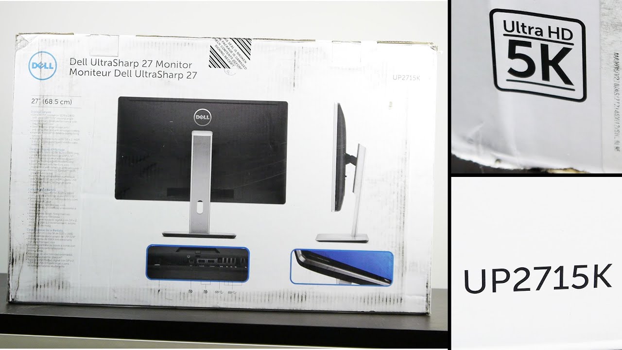 Dell UP2715k 5k Monitor Unboxing & Overview - YouTube