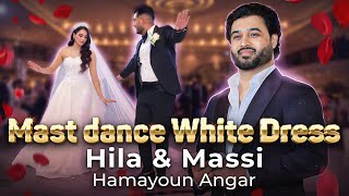 Hila &amp; Massi mast dance white dress | Afghan Wedding | Hamayoun Angar | Pashto Mix Song