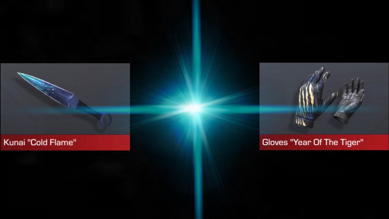 Kunai “Cold Flame” and Gloves “Year of the Tiger”.