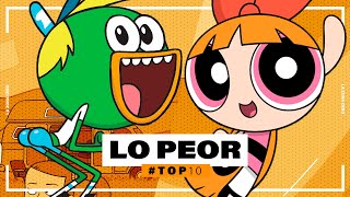 10 PEORES Caricaturas de la Década (2010 - 2019) | Top 10 | LA ZONA CERO