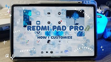 ✨🌖 Customize redmi pad pro + blue theme✨ easy tutorial