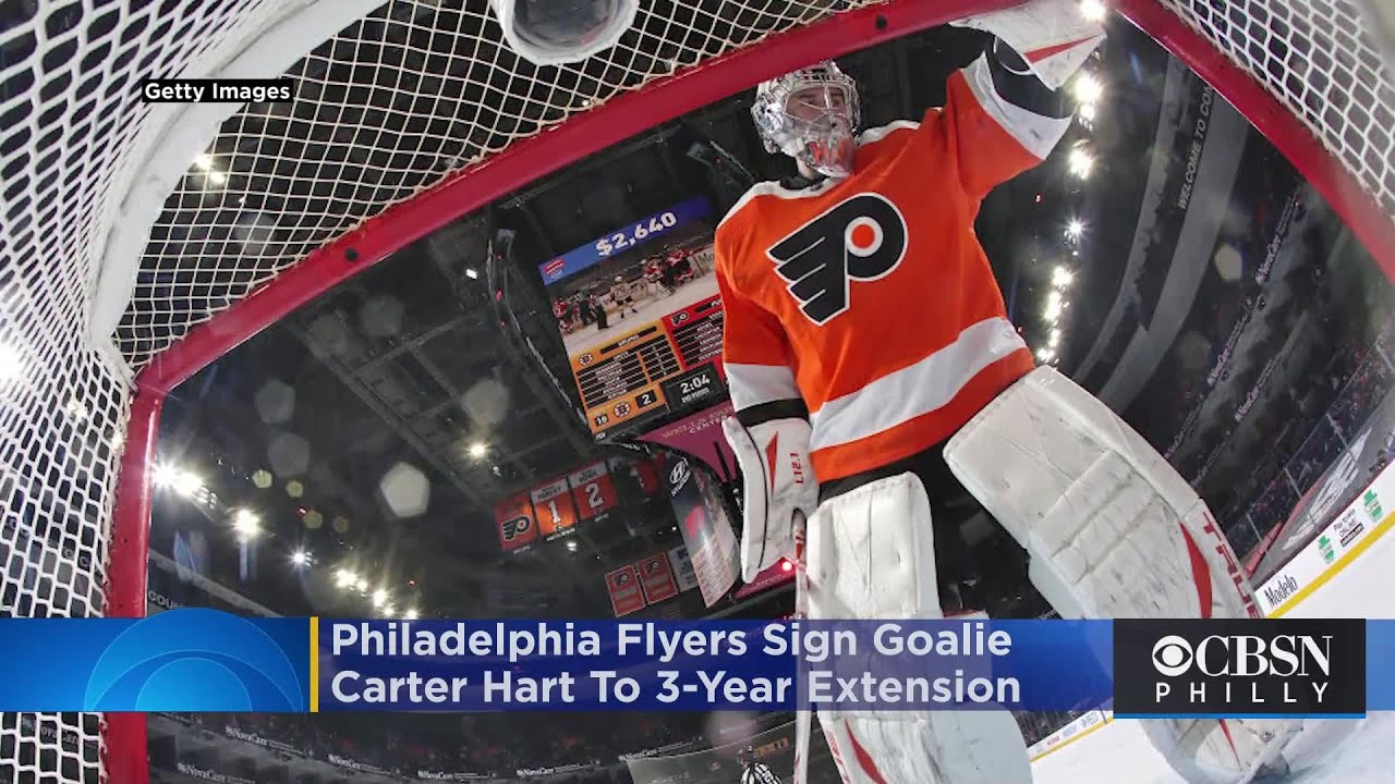 Flyers, Carter Hart Agree to 3-Year Deal