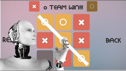 Tic Tac Toe game Artificial Intelligence Unity 2018.1.8